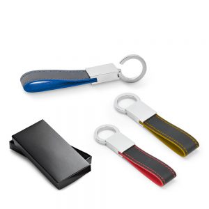 Chaveiro Couro Sintético e Metal