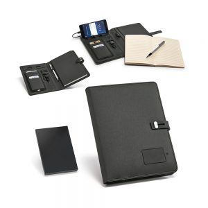 Pasta A5 com carregador portátil