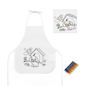 Avental de Criança Para Colorir