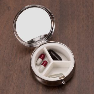 Porta comprimidos metal