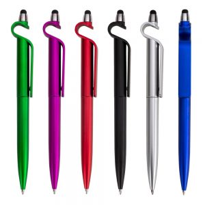 Caneta Plástica Touch com Suporte