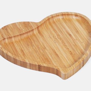 Petisqueira em bambu formato coração