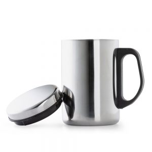 Caneca Inox 350ml com Parede Dupla