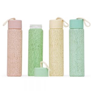 Garrafa de Vidro 330ml Colorida