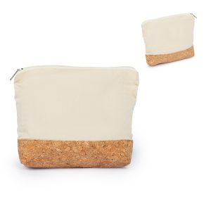 Necessaire de Algodão e Cortiça para Brindes